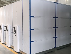 Стеллажи серии СБ-СГС на производственном складе